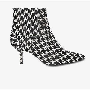Anine Bing houndstooth check bootie.